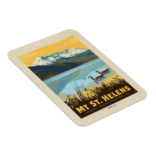 Magnet Flexible Mt St. Helens | Washington (Côté Droit)