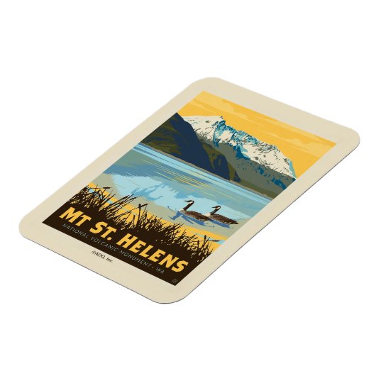 Magnet Flexible Mt St. Helens | Washington (Côté Gauche)