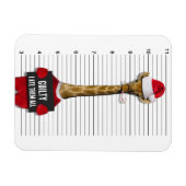 Magnet Flexible Mugshot Guilty Giraffe Drôle Noël (Horizontal)