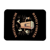Magnet Flexible Mugspiration de café quotidienne (Horizontal)