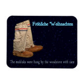 Magnet Flexible Mukluks de Noël (Horizontal)