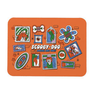 Magnet Flexible Mur de cadres photo d'Halloween de Scooby-Doo