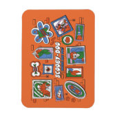 Magnet Flexible Mur de cadres photo d'Halloween de Scooby-Doo (Vertical)
