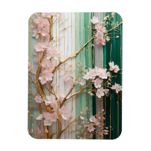Magnet Flexible Mur de Cerisiers en Fleurs