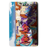 Magnet Flexible Mur de graffiti de hip-hop urbain. (Vertical)