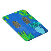 Magnet Flexible Mur Jardin Bleu Majorque Maroc (Côté Droit)