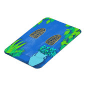 Magnet Flexible Mur Jardin Bleu Majorque Maroc (Côté Gauche)