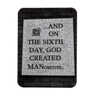 Magnet Flexible Murale original de Manchester "Le Sixième Jour"