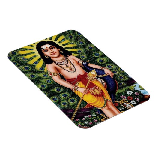Magnet Flexible MURUGA, Kanda, Karthikeya, Déité hindoue (Côté Droit)