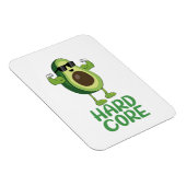 Magnet Flexible Musculaire Hardcore Avocado drôle (Côté Droit)