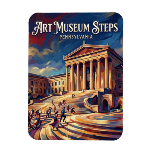 Magnet Flexible Musée d'Art de Philadelphie Pennsylvanie (Vertical)