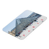 Magnet Flexible Musée du Louvre de Paris Vue pyramidale aimant fri (Côté Gauche)