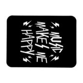 Magnet Flexible Music Makes Me Happy (Horizontal)
