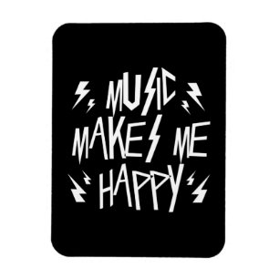 Magnet Flexible Music Makes Me Happy