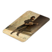 Magnet Flexible Musicien itinérant avec guitare (par Induno) (Côté Gauche)