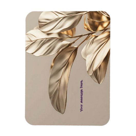 Magnet Flexible Musique à feuilles d'or (Vertical)