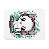 Magnet Flexible musique de chat (Horizontal)