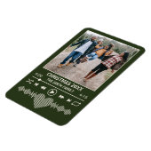 Magnet Flexible Musique en streaming Joueur vert Photo Noël (Côté Gauche)