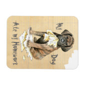 Magnet Flexible My Cane Corso Ate mangé mes devoirs (Horizontal)