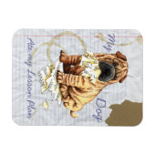 Magnet Flexible My Chinese Shar-Pei Mange Mon Plan De Leçon (Horizontal)