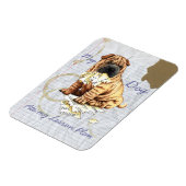 Magnet Flexible My Chinese Shar-Pei Mange Mon Plan De Leçon (Côté Gauche)