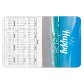 Magnet Flexible My Happy Place Turquoise Sandy Beach (Horizontal)