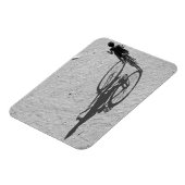 Magnet Flexible Myamar, Bagan, Jeune garçon faisant du vélo énorme (Côté Gauche)