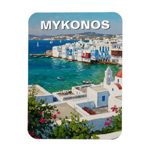 Magnet Flexible Mykonos Grèce Iles grecques Petite Venise
