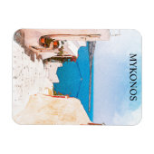 Magnet Flexible Mykonos Grèce Ocean View Travel (Horizontal)