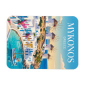 Magnet Flexible Mykonos Town Grèce (Horizontal)