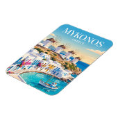 Magnet Flexible Mykonos Town Grèce (Côté Gauche)