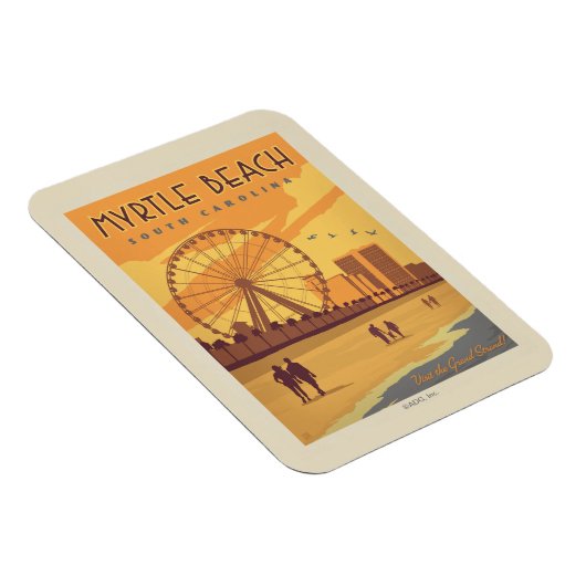 Magnet Flexible Myrtle Beach | Caroline du Sud (Côté Droit)