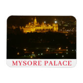 Magnet Flexible Mysore Palace à la nuit frigo aimant (Horizontal)