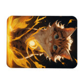 Magnet Flexible Mystic Tiger Chat Feu familier (Horizontal)