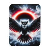 Magnet Flexible Mystical Cosmic Celestial Owl (Vertical)