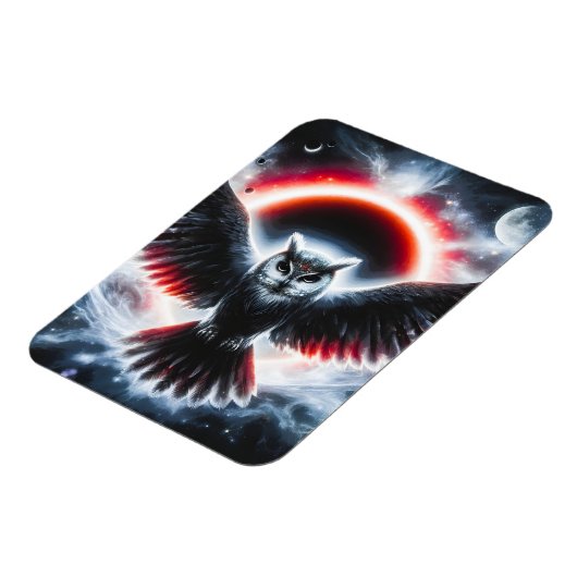 Magnet Flexible Mystical Cosmic Celestial Owl (Côté Gauche)