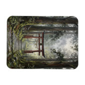 Magnet Flexible Mystical forest and torii gate that symbolizes it (Horizontal)