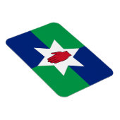 Magnet Flexible N. Irlande - Étoile sur vert et bleu (Côté Droit)