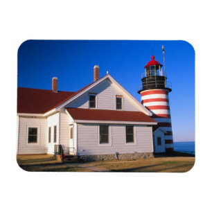 Magnet Flexible NA, États-Unis, Maine. Phare de West Quoddy à pro