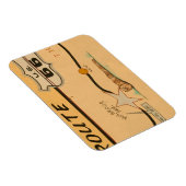 Magnet Flexible NA, USA, Arizona, Holbrook Route 66 road mural (Côté Droit)