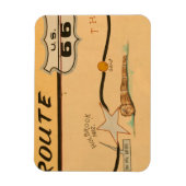 Magnet Flexible NA, USA, Arizona, Holbrook Route 66 road mural (Vertical)