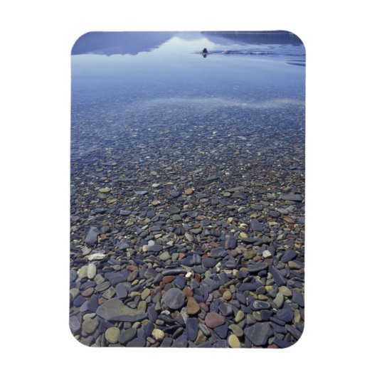 Magnet Flexible NA, USA, Montana, Glacier NP Rocks dans le lac (Vertical)