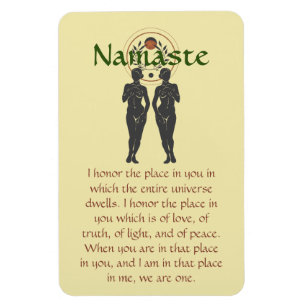 Magnet Flexible Namaste & Astra Feminine Word Art