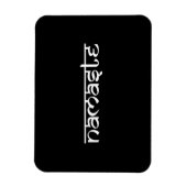 Magnet Flexible Namaste Design sur le style sanskrit (Vertical)