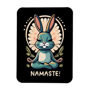 Magnet Flexible namaste lapin yoga lapin méditation