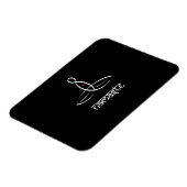 Magnet Flexible Namaste - Style sanskrit blanc (Côté Gauche)