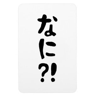 Magnet Flexible Nani ? ! な に ? ! Quoi ? ! Nihongo japonais