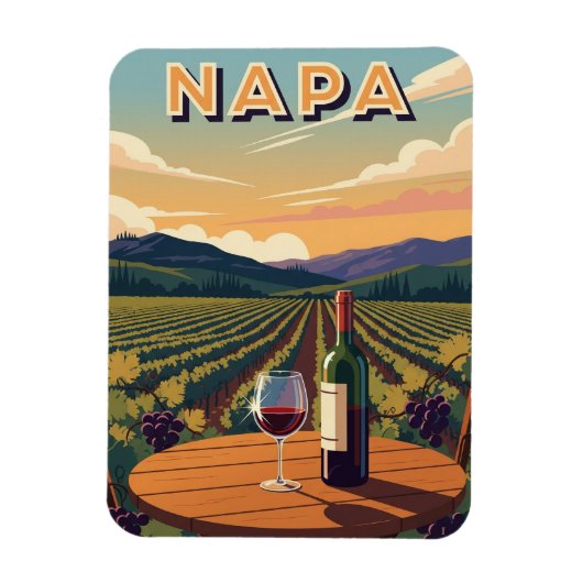 Magnet Flexible Napa Valley California (Vertical)