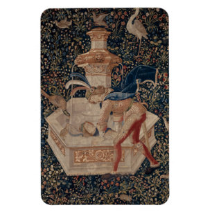 Magnet Flexible Narcisse au Puits, Tapisserie Médiévale