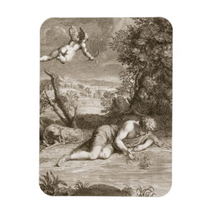 Magnet Flexible Narcisse transformé en fleur, 1730 (engravi